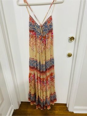 free people estelle chiffon maxi dress NEW Free People Estelle Chiffon Maxi Dress Size XS Z95-3